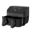 Dual Black 8-quart Air Fryer with ClearCook